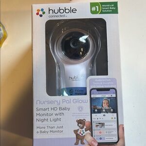 Nursery Pal Glow Smart HD Baby Monitor with Night Light - White